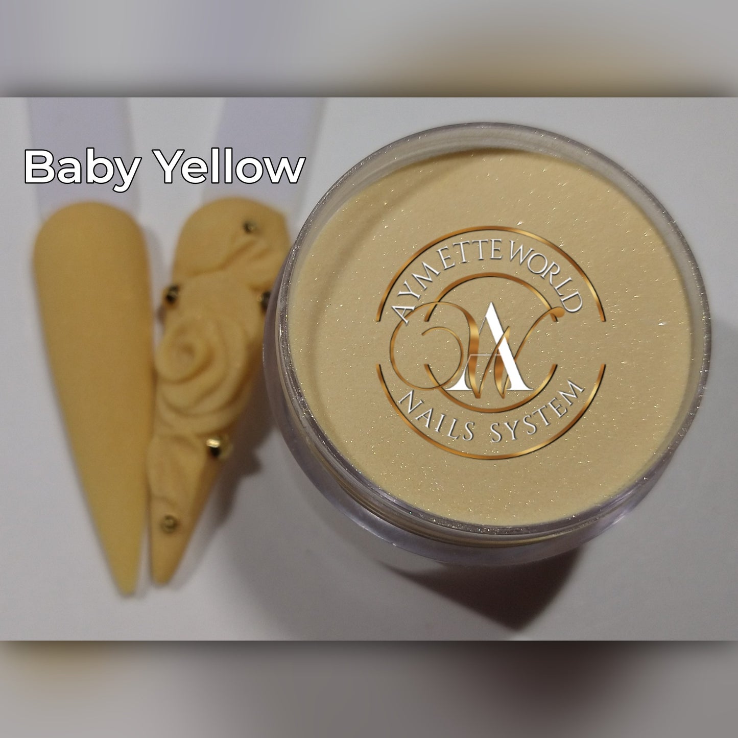 Yellow Acrylics Powder Variety 20g, 10z y 1.2oz
