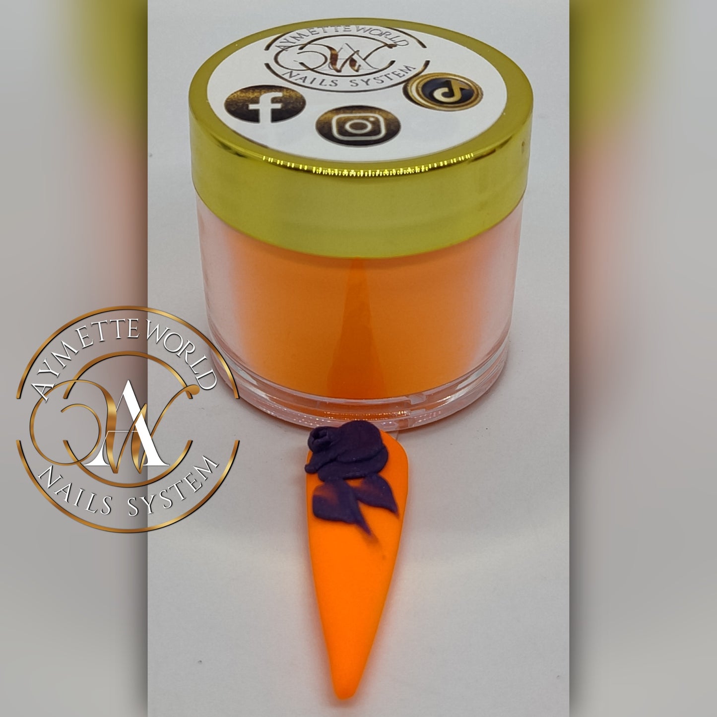 Orange Acrylic powder variety 20g