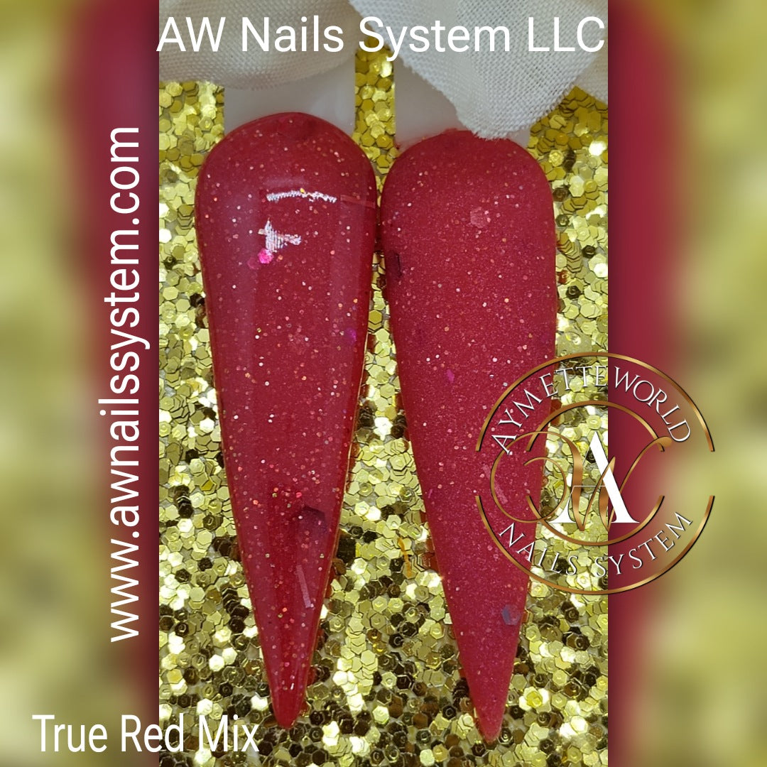 Red Acrylic Powder Variety 20g, 1oz y 1.2oz
