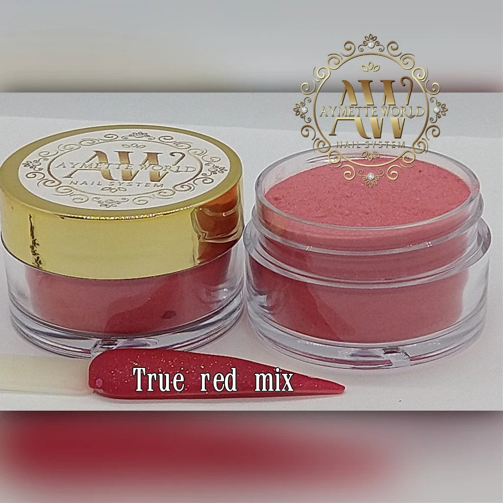 Red Acrylic Powder Variety 20g, 1oz y 1.2oz