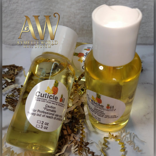 Cuticle oil con vitamin E fragancia a piña 2 Oz