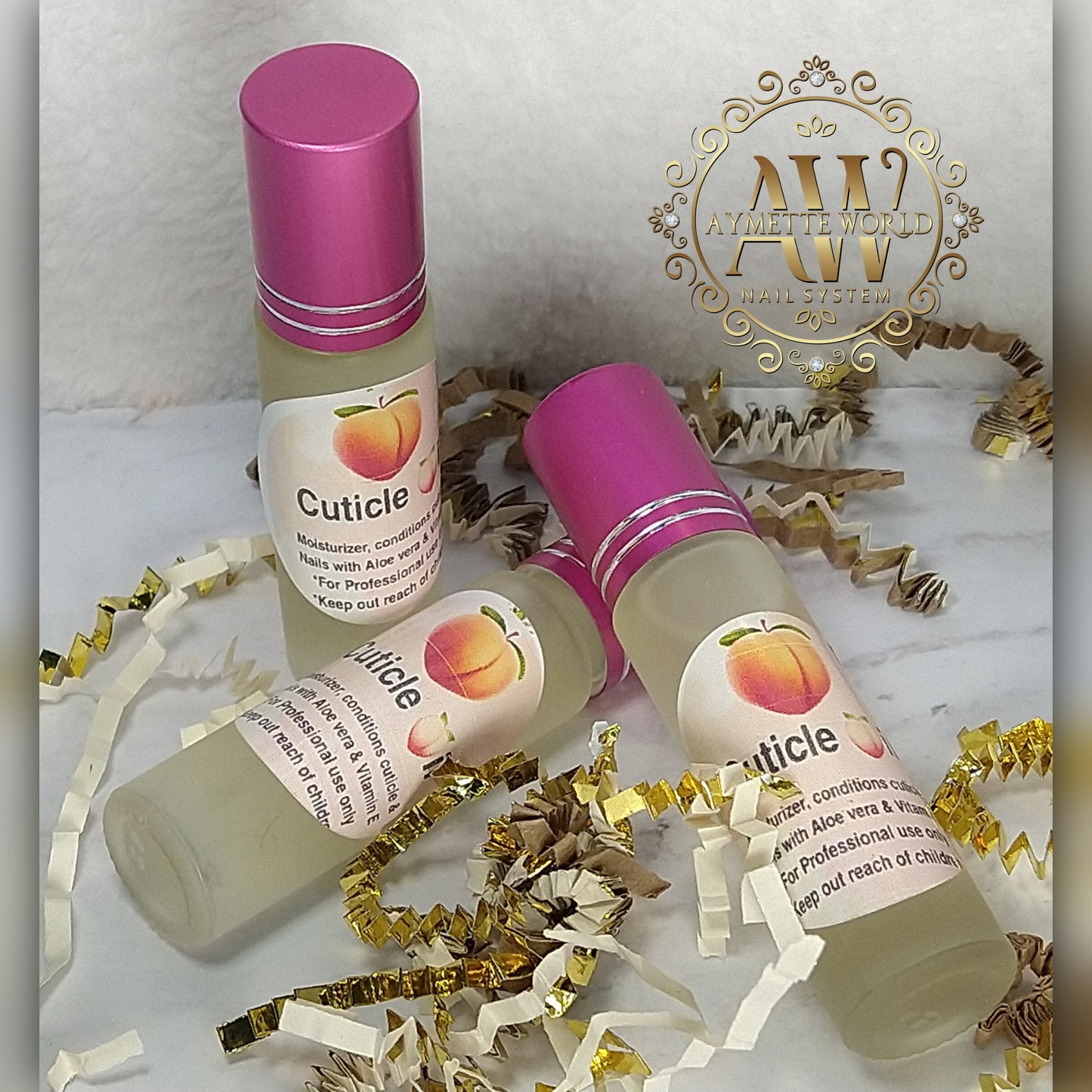 Cuticle oil con Vitamin E fragancia a Peach