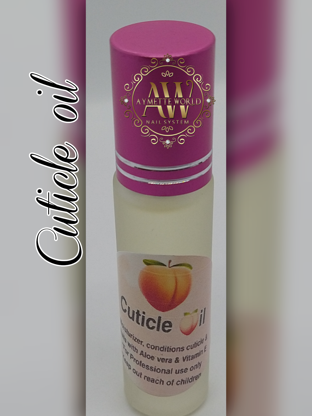 Cuticle oil con Vitamin E fragancia a Peach