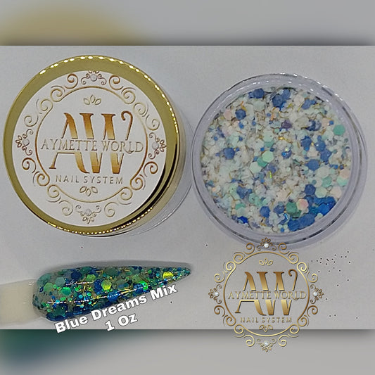 Glitter Blue Dreams mix 1 oz