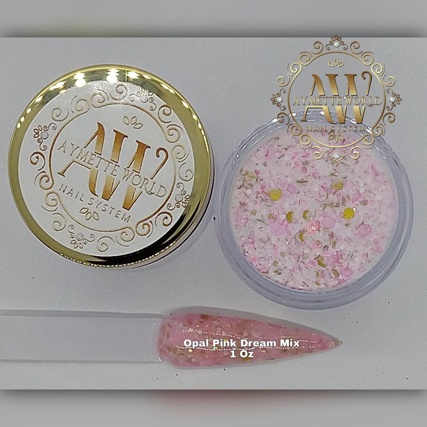 Glitter mix Opal pink dream 1 oz