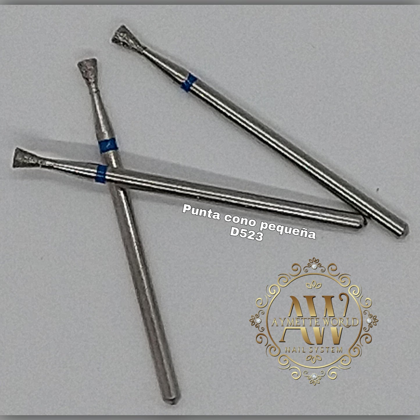 Nail drill bits punta cono invertido D23