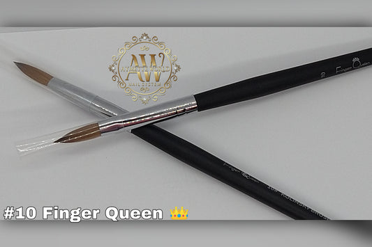 Pincel de aplicación Finger Queen 👑 #10 cabo negro