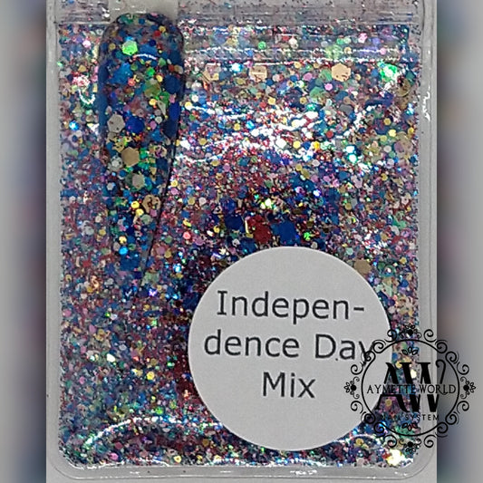 Glitter mix Independence day en bolsa