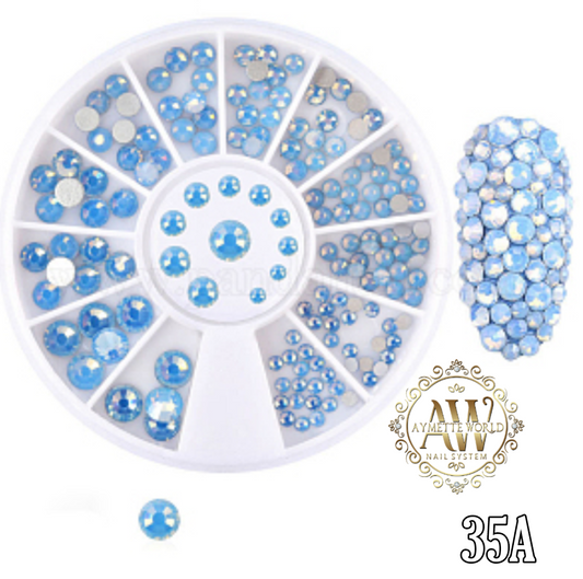 Carrusel rhinestones Opal Blue #35 A