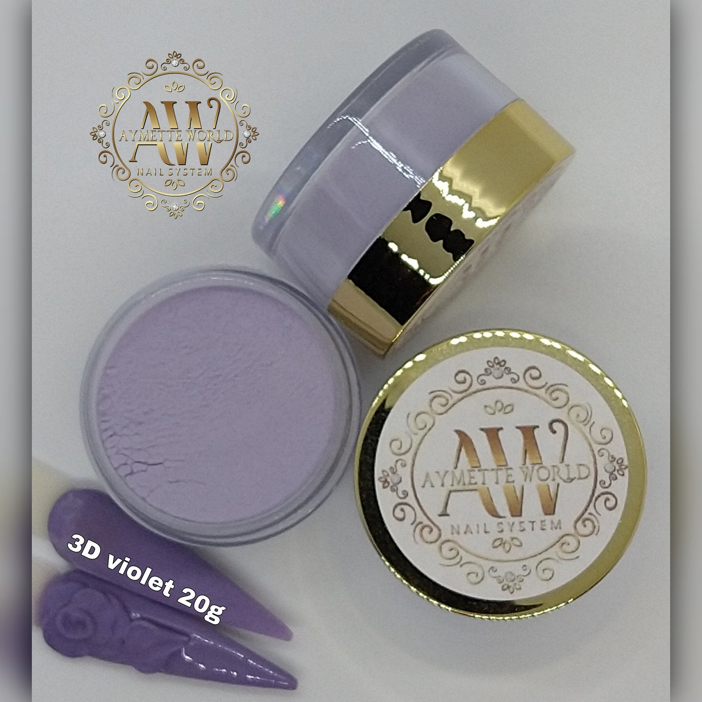AW Acrylic Violet 20g 3D