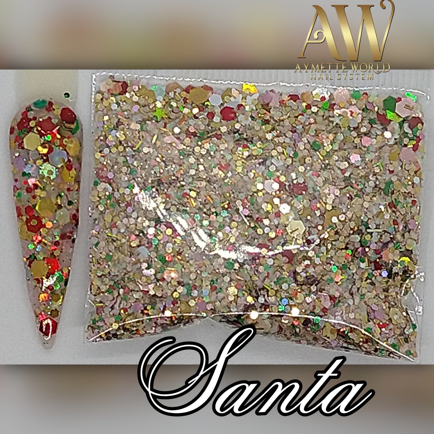 AW Glitters Santa 🎅 mix en bolsa 🛍️