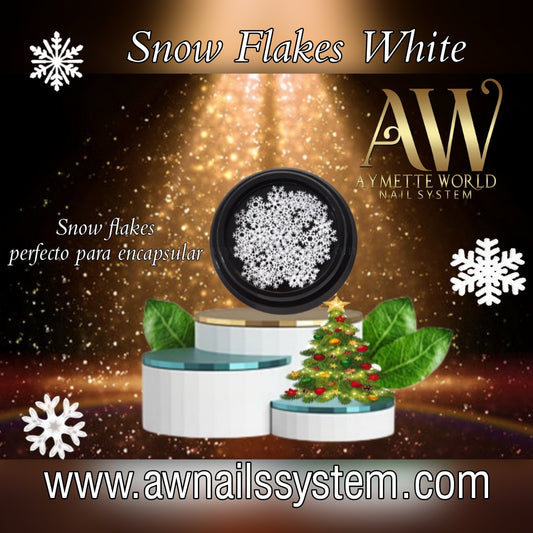 Snow flakes white #MRMJ-Q072-02