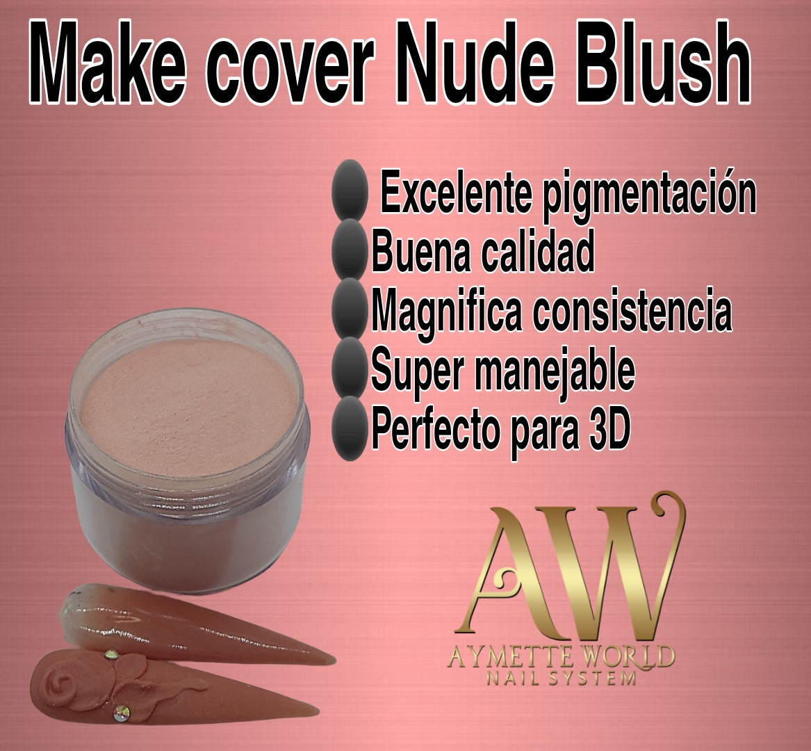 AW Acrylic Make cover Nude Blush 20g